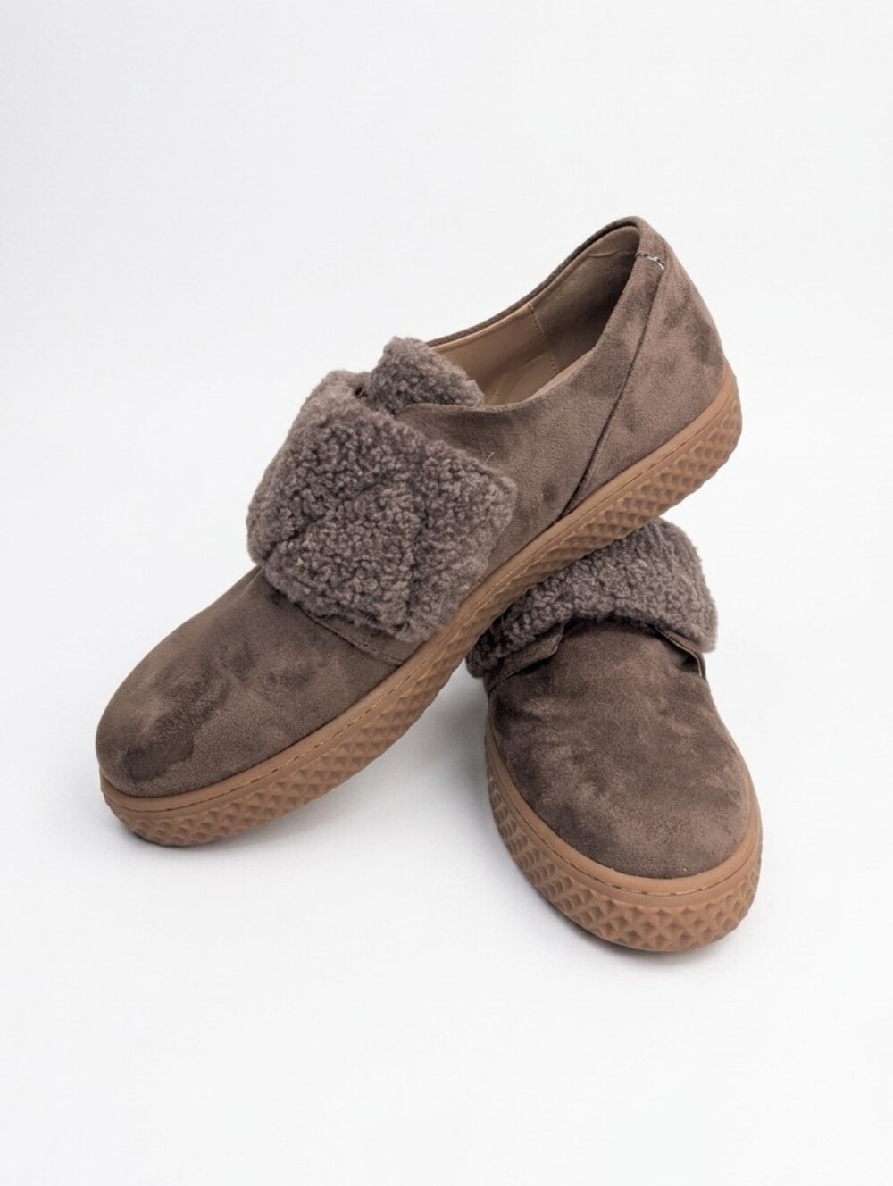Aerosoles Ebbie Taupe Faux Suede Slip-on Fashion Sneakers | Size 11
